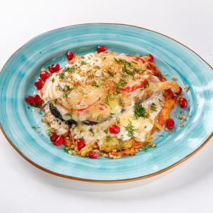 Лосось на картофельном дранике