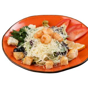 Салат "Цезарь" с креветками