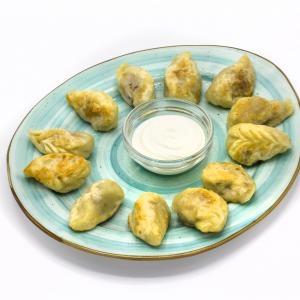 Гюрза из баранины жареная в казане